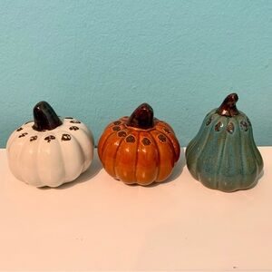Ceramic Pumpkin Decor Set